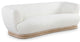 Kipton Boucle Fabric Upholstered Sofa, Cream
