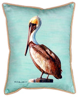 Pelican - Teal Extra Large Zippered Pillow 20x24