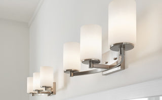 Generation Lighting 4139101 Hettinger 8" Tall Bathroom Sconce - Brushed Nickel