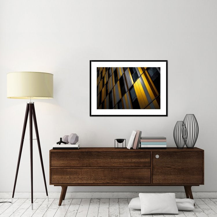 "Yellow Wall" Framed Digital Print by Gilbert Claes, 44x32"