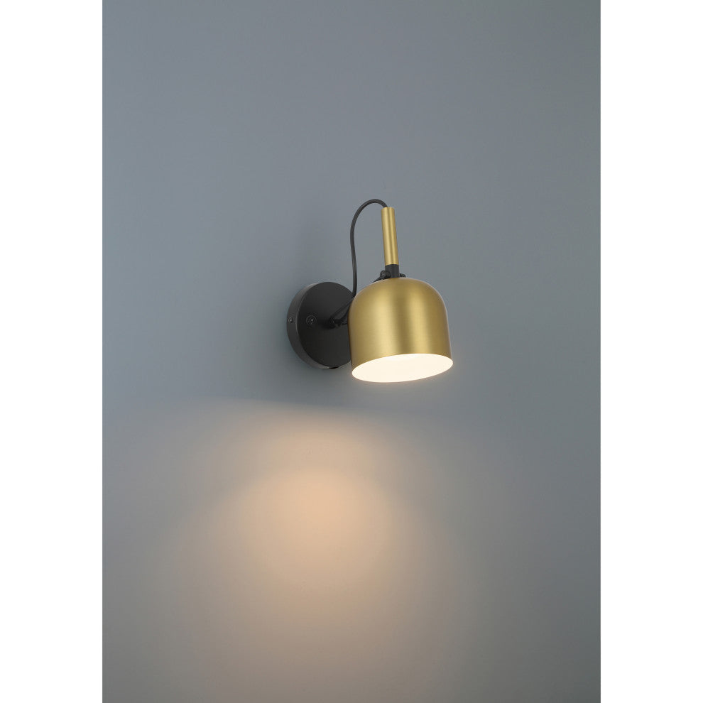 Ponti LED Reading Light, Dedicated LED, Antique Brushed Brass