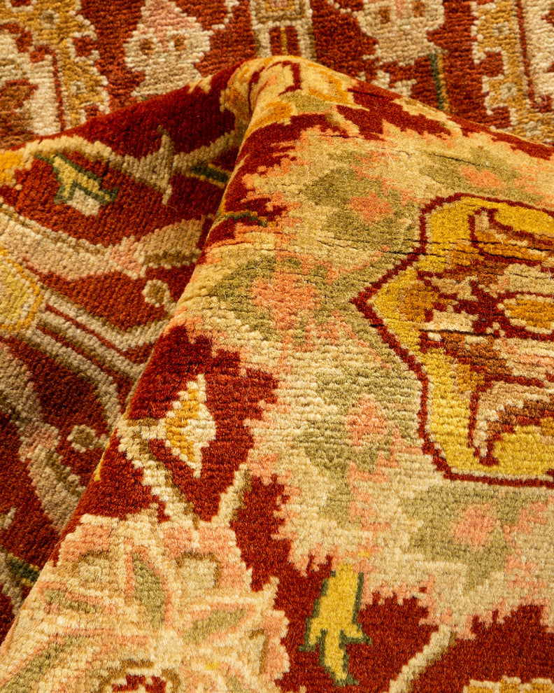 Mogul, One-of-a-Kind Hand-Knotted Area Rug Orange, 6' 3" x 9' 2"