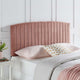 Rebecca Performance Velvet Twin Headboard - Dusty Rose