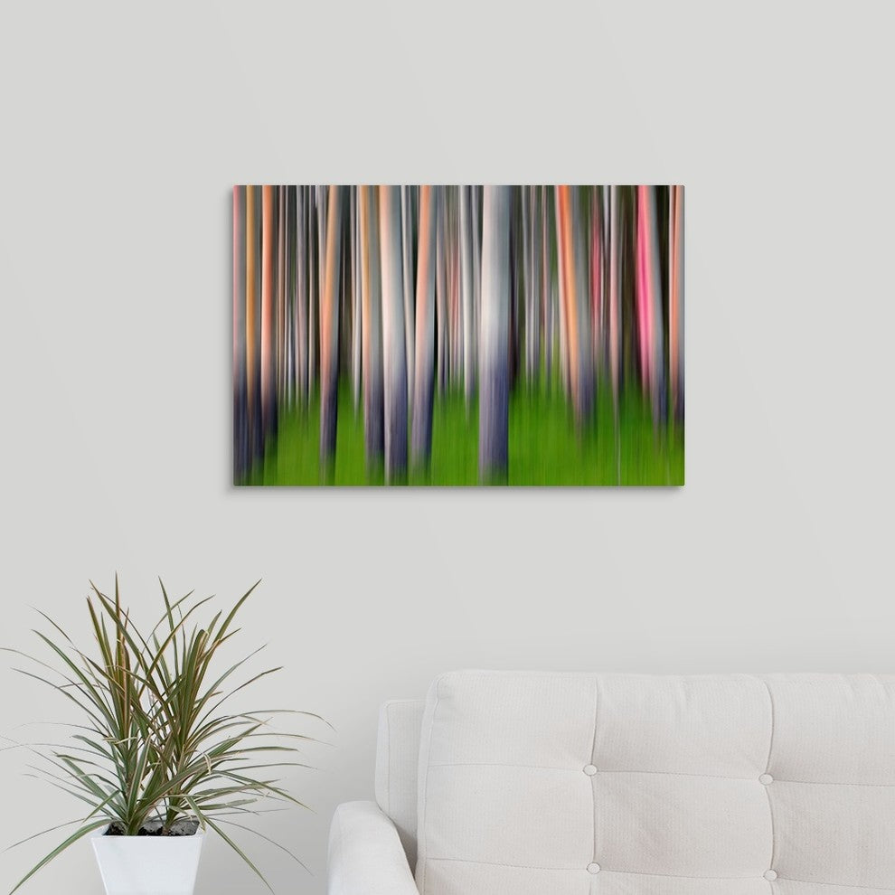"Evening Aspen" Wrapped Canvas Art Print, 24"x16"x1.5"