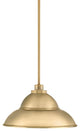 Odyssey Stem Hung Pendant, New Age Brass Finish, 13" New Age Brass Metal Shade