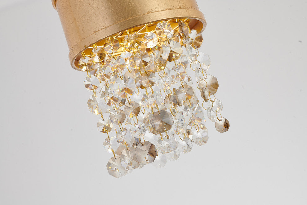Bethel International ZL13S 1-Light LED Pendant, Gold