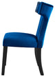 Dining Chair, Nailhead, Set of 2, Blue Navy, Velvet, Modern, Bistro Hospitality