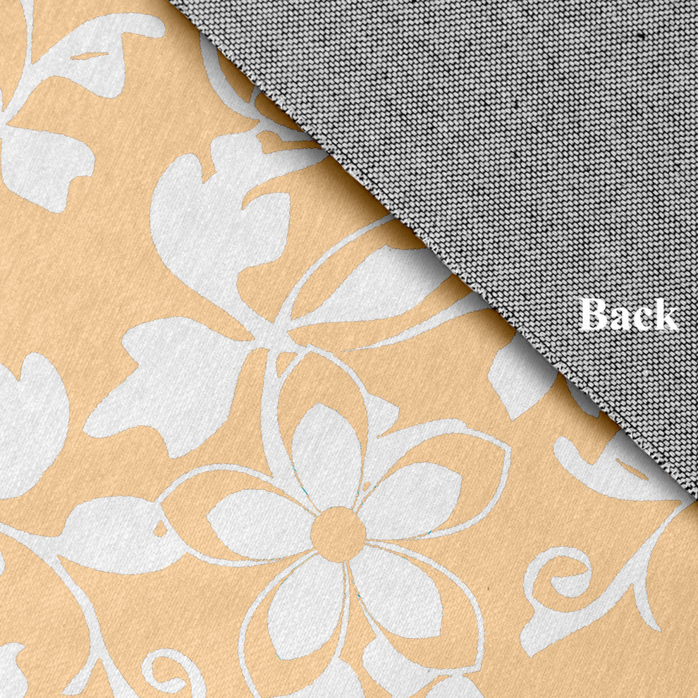 Evelyn Spring Chenille Rug, Corn Yellow, 5'x7'
