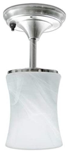 Modern Glass  Chrome Ceiling Light Fixture