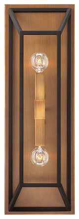 Hinkley Fulton Large Two Light Sconce, Bronze