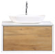 Eviva Santa Monica 30" White Oak Wall Mount Vanity