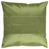 Solid Pleated Pillow 18x18x4, Polyester Fill