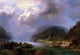 Herman Herzog Alpine Lake Scene Wall Decal