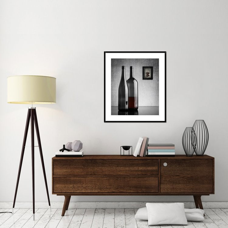 "Half Full" Framed Digital Print by Greg Brave, 33x38"