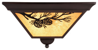 Douglas 14" Outdoor Flush Mount Warm Bronze