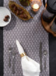 DII Gray Mini Diamond Table Runner