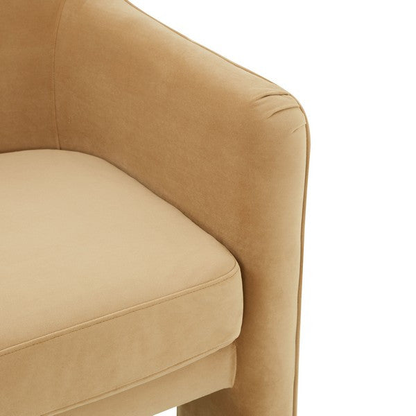Safavieh Couture Londyn Upholstered Accent Chair, Light Brown