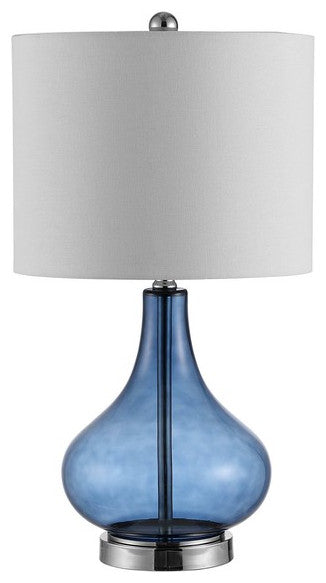 Safavieh Brooks Glass Table Lamp Blue