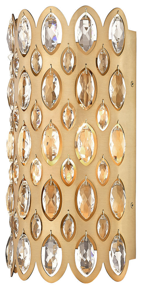 Zlite 822-2S-HB 2-Light Wall Sconce, Heirloom Brass