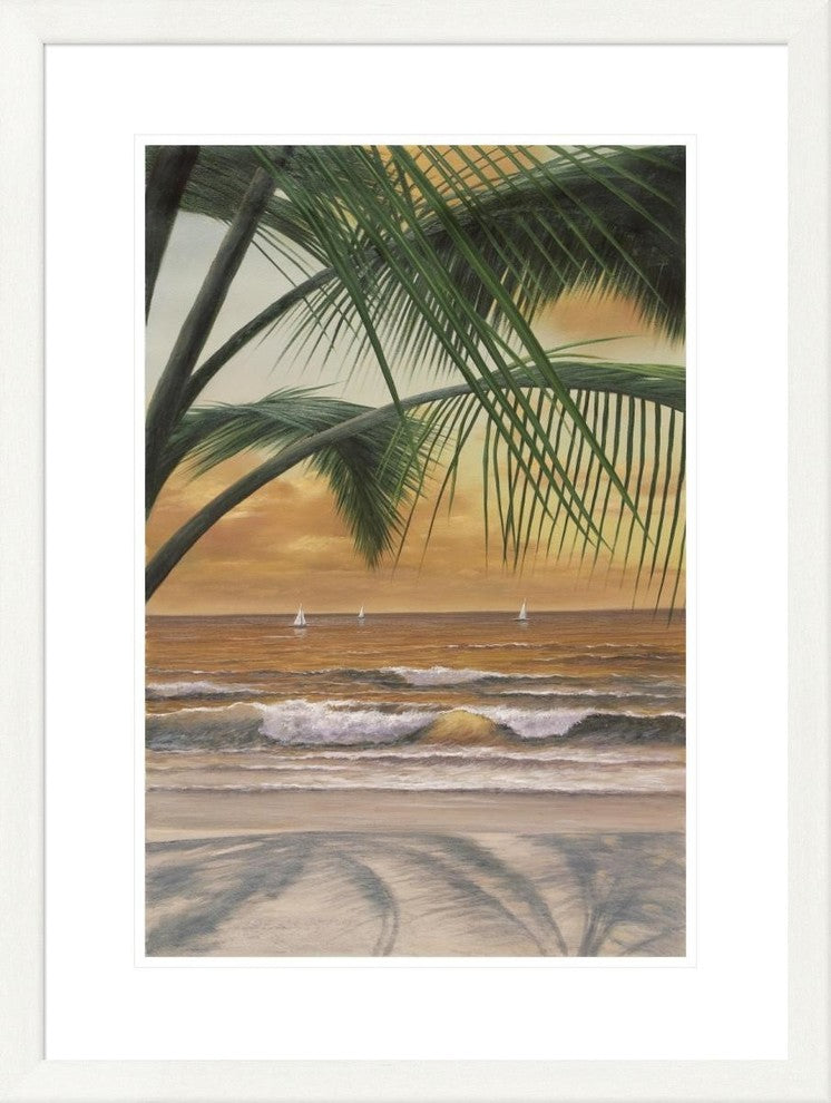 "Paradiso Sunset" Framed Digital Print by Diane Romanello, 25x33"