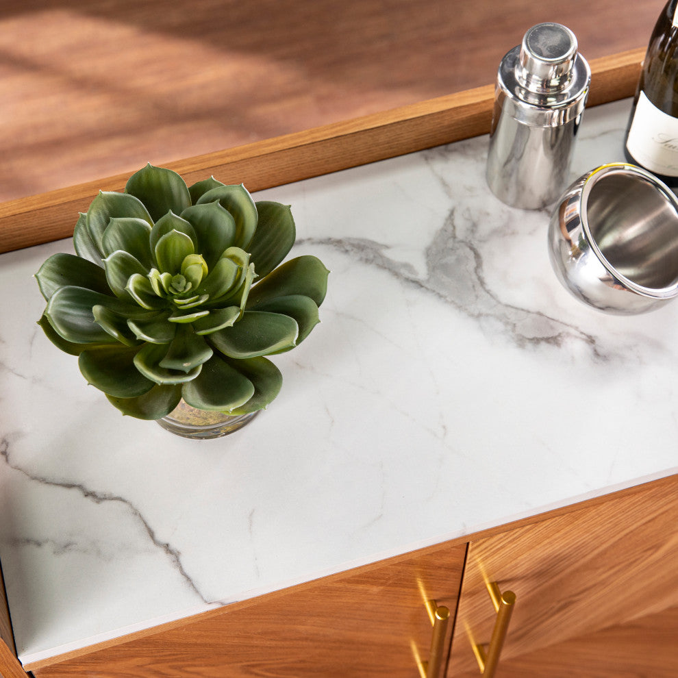 Amber Bar Cabinet With Wine Storage