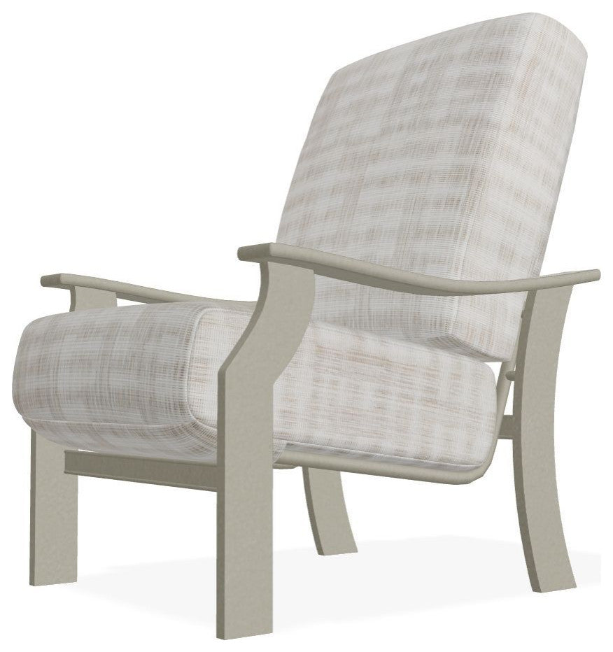 St. Catherine Deep Seat Outdoor Armchair, Illusion Plaid Birch/Storm