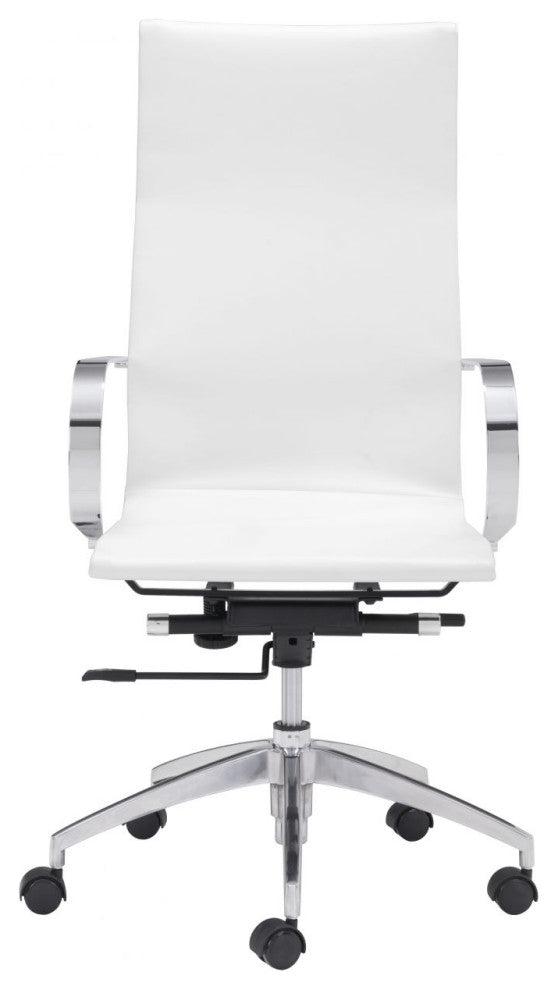 Glider High Back Office Chair White