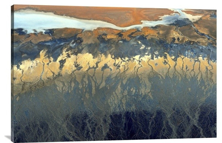 "California Aerial" Stretched Canvas Giclee by Tanja Ghirardini, 36x24"