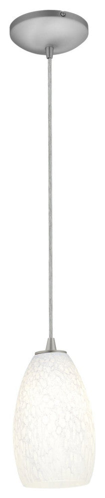 Access Lighting Champagne LED Pendant 28012-3C-BS/WHST, Brushed Steel
