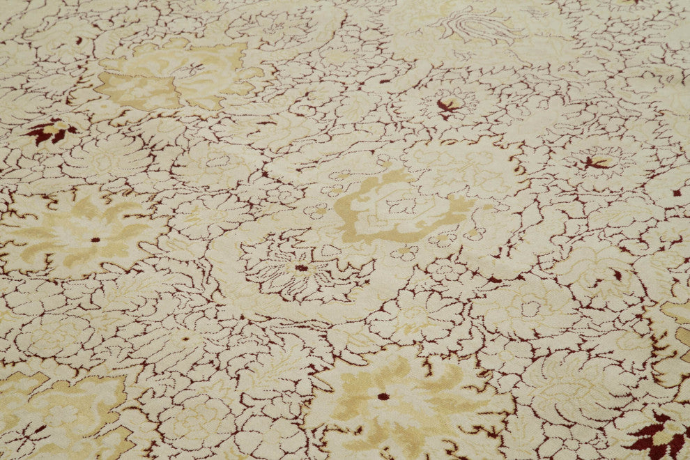 Rug N Carpet - Handwoven Oriental 11' 11" x 15' 0" Large Oushak Area Rug