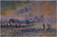 Gustave Loiseau Hoarfrost Near Pontoise Premium Canvas Print