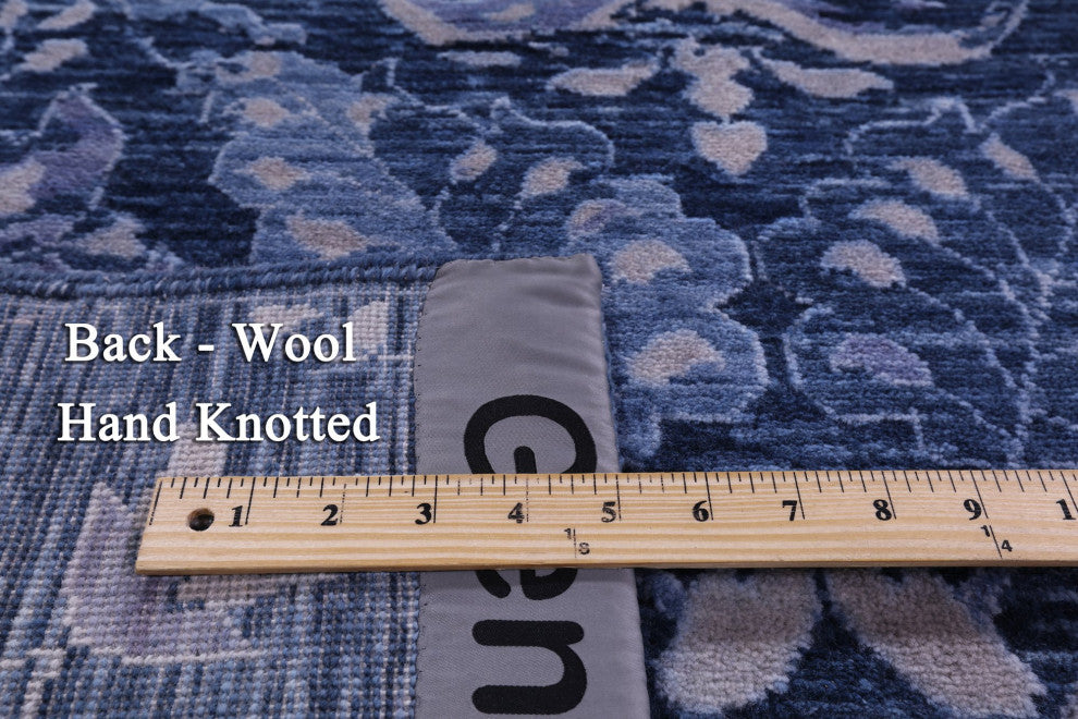 6' 11" X 14' 2" Modern Hand-Knotted Wool Rug Q11898