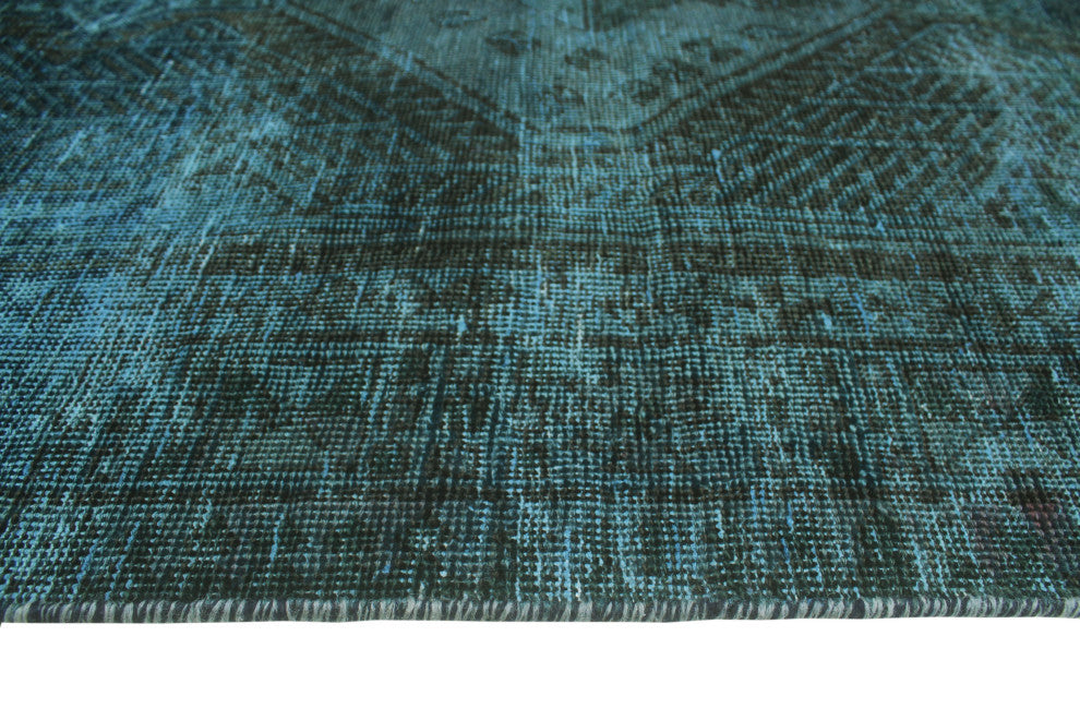 Vintage Distressed Kaydence Blue/Charcoal Runner, 3'4x6'10