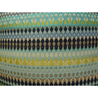 Plutus Alpenglow Turquoise Handmade Throw Pillow, (12" x 20")