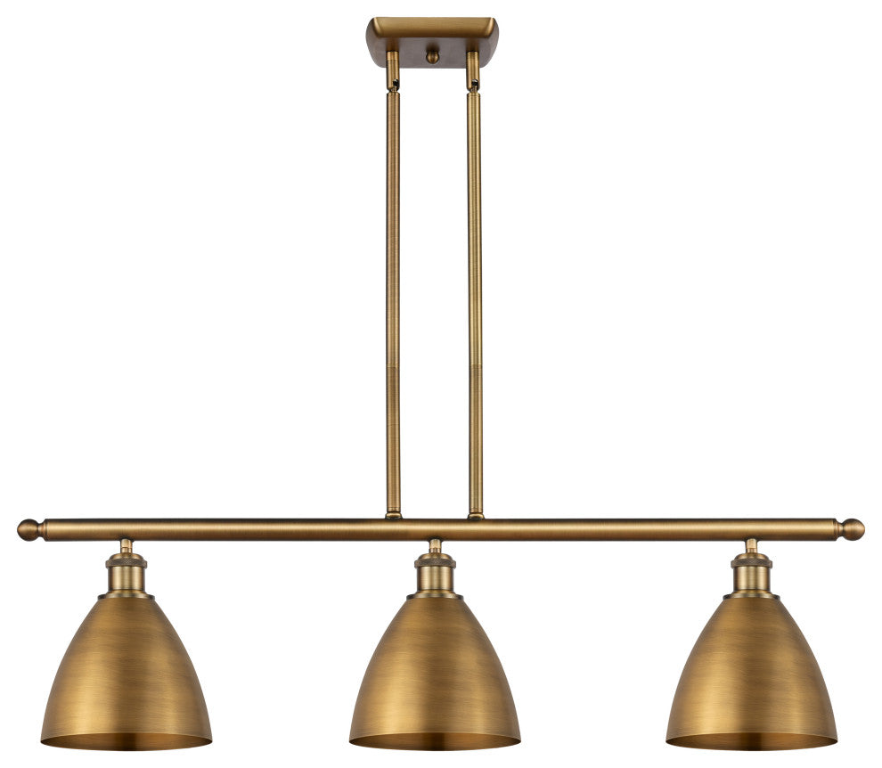 Ballston Dome Island Light, Brushed Brass, Brushed Brass