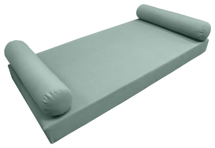 Style5 Twin Knife Edge Outdoor Mattress Bolster Slip Cover COMPLETE SET AD002