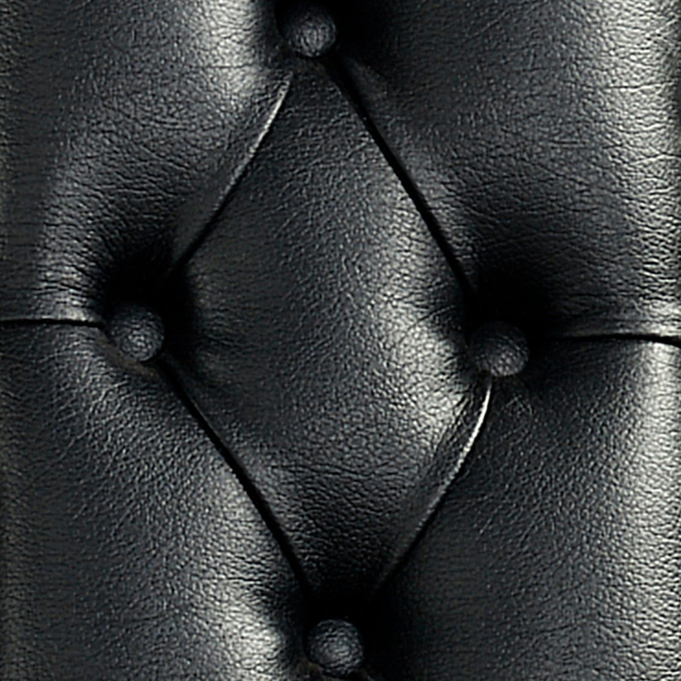 Lord Raffles Throne WithFaux Black Leather