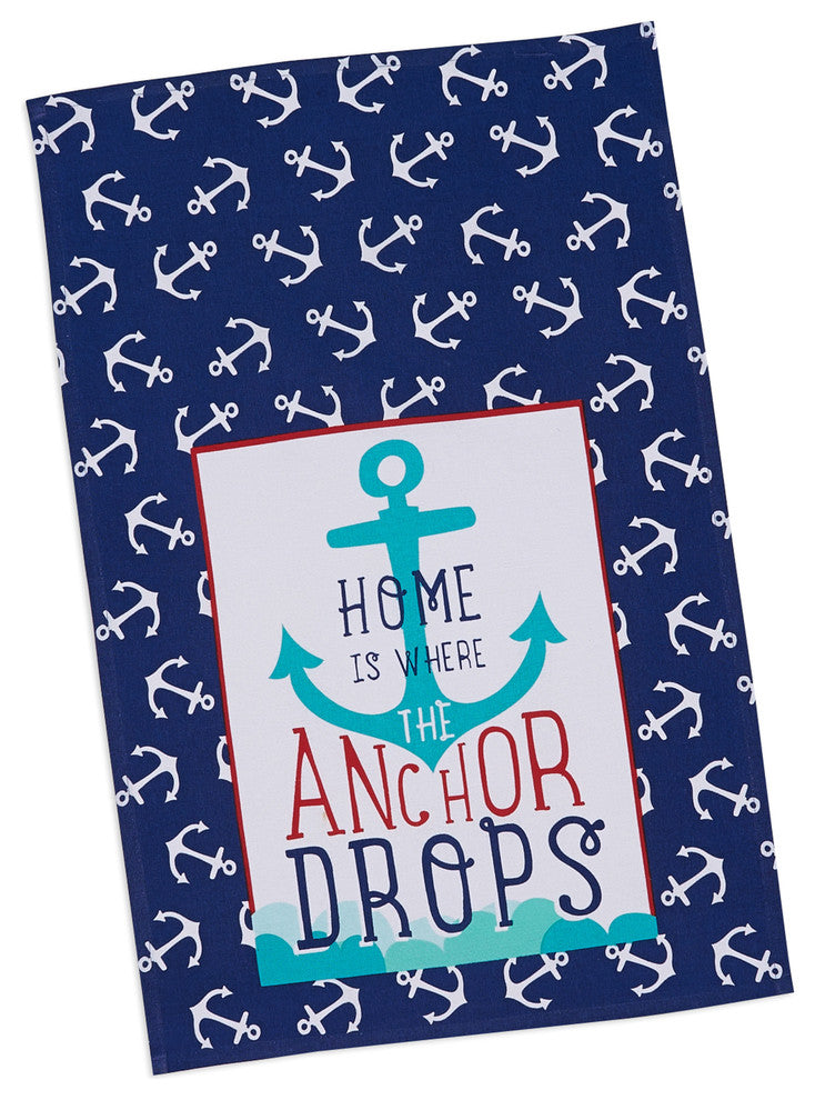 DII Anchors Printed Dishtowel(Set of 2)