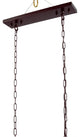 Artistry Lighting Reston Rectangular Chandelier 36x14x18, Brown