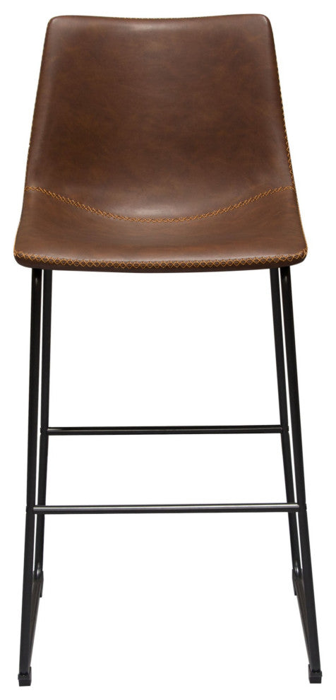 Theo 2 Bar Height Chairs, Chocolate