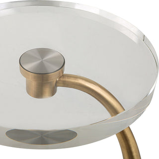 Uttermost 25227 Waveney 12" Diameter Crystal Top - Brass