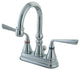 Kingston Brass 4" Centerset Bathroom Faucet, Polished Chrome
