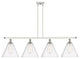 Innovations 516-4I-WPC-GBC-124-LED 4 Light Island Light, White, Polished Chrome