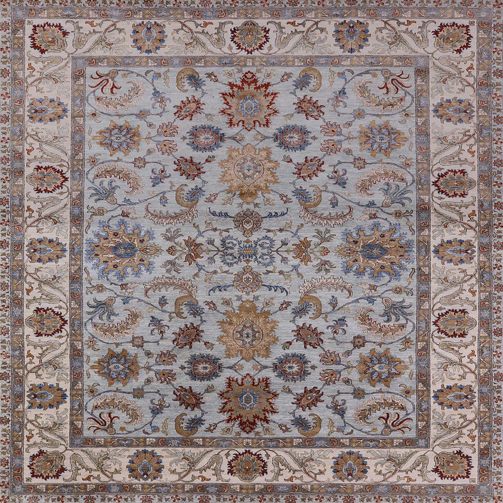 Ahgly Company Indoor Square Mid-Century Modern Area Rugs, 4' Square