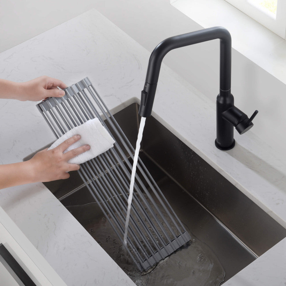 KIBI Multipurpose Stainless Steel Roll Up Drain Tray, 17"