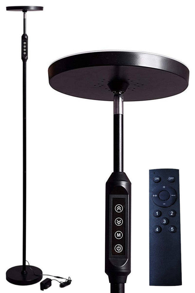 LED Torchiere Super Bright 70" Floor Lamp (5 Color Settings) 2,100 Lumens,Dimmab