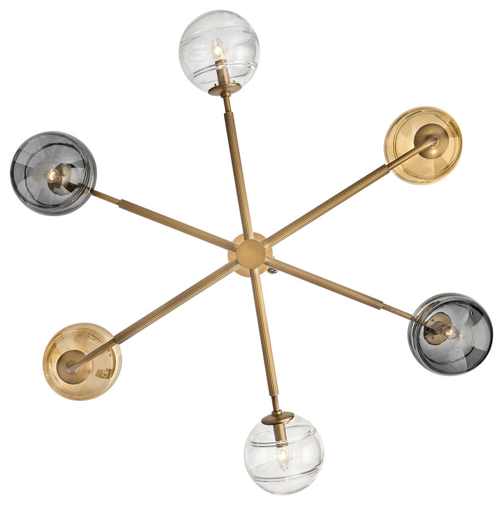 Fredrick Ramond Oberon Large Adjustable Single Tier, Heritage Brass