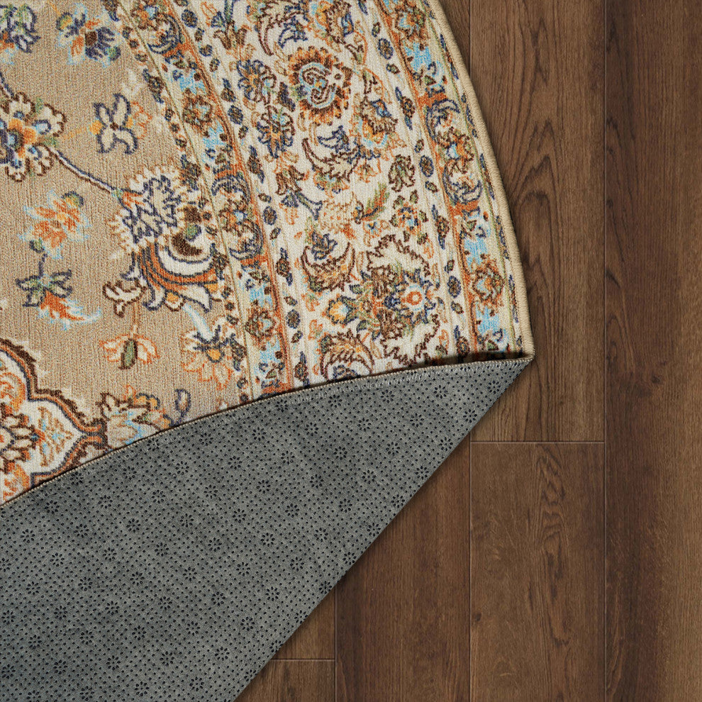 My Magic Carpet Kenya Beige Rug, 6'x6'