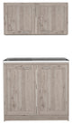 Perseus Cabinet Set, Light Gray