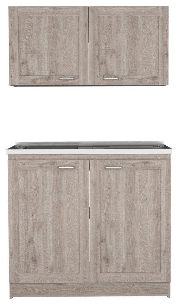 Perseus Cabinet Set, Light Gray